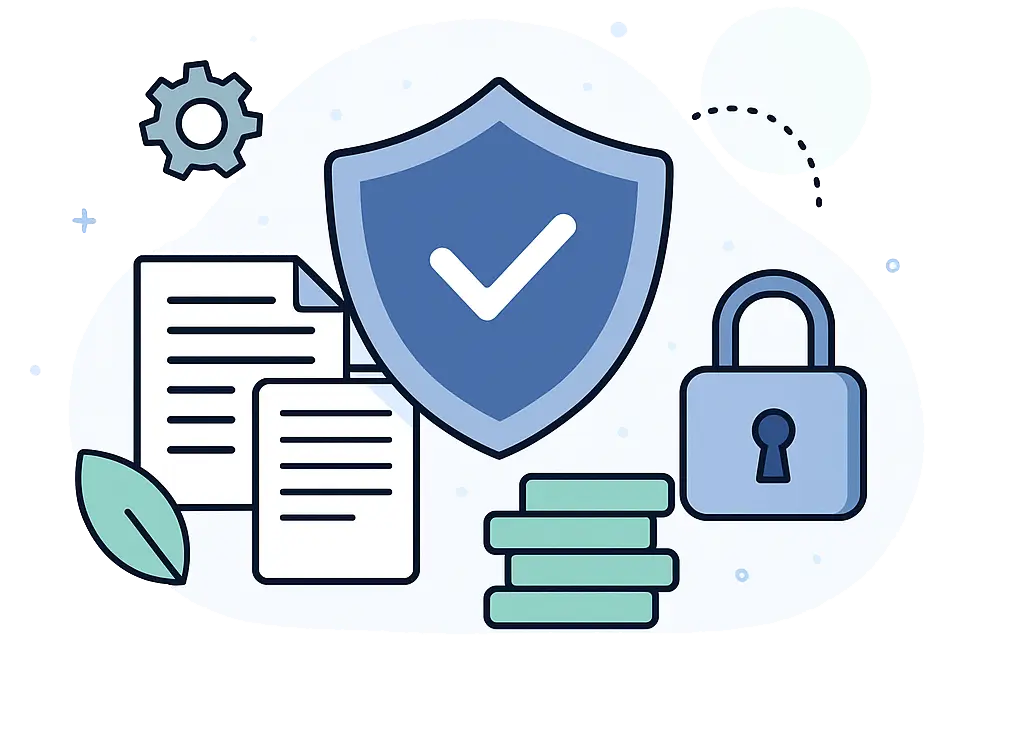 Abstract security and compliance visual