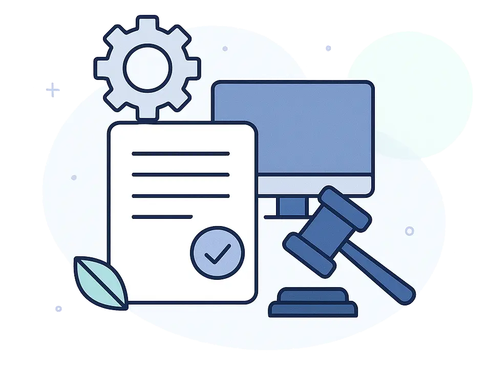Abstract legal document and technology visual